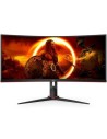 Monitor Gaming Ultrapanorámico Curvo AOC CU34G2XP/BK 34", WQHD, 1ms, 1