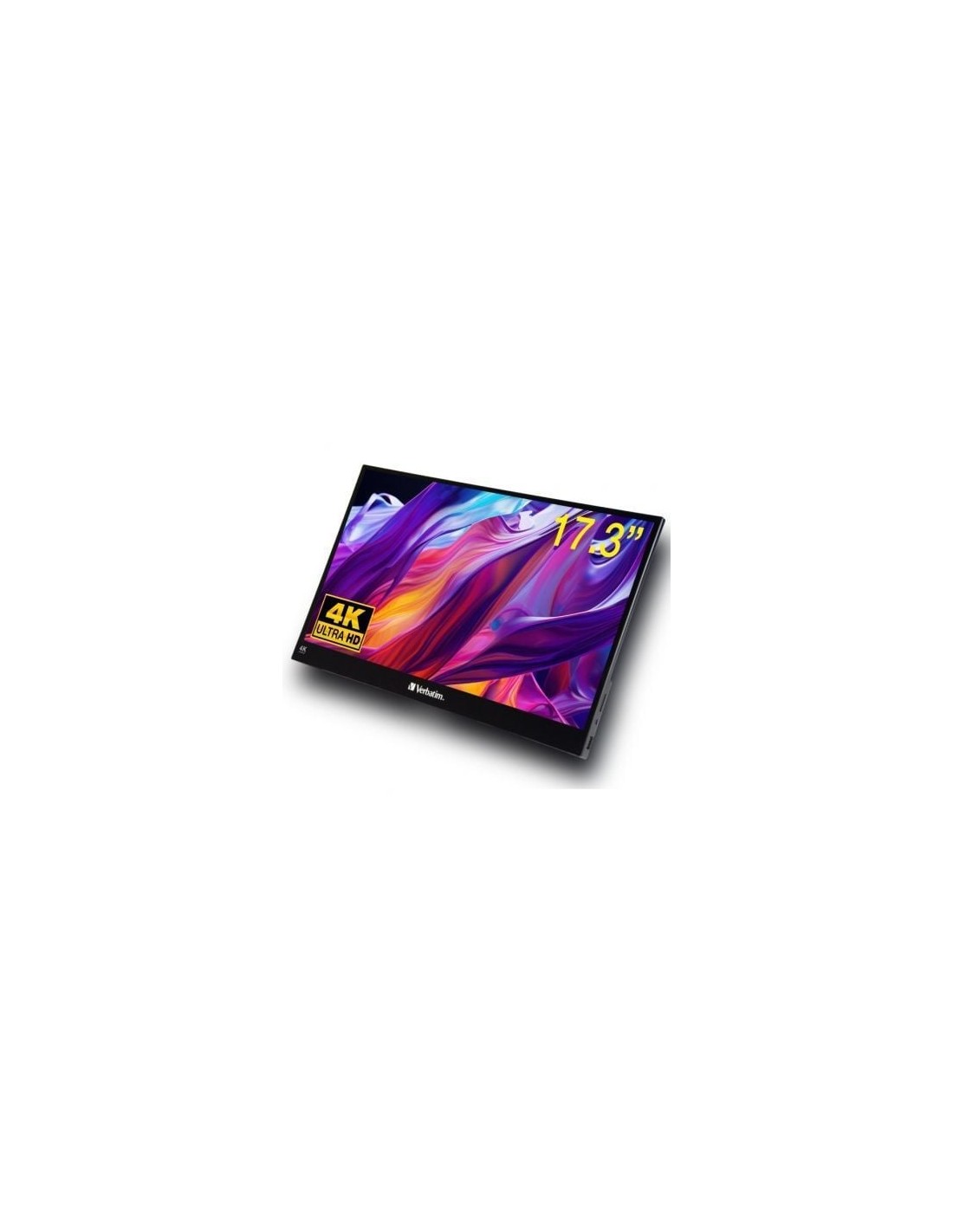 Monitor Portátil Táctil Verbatim PMT-17-4K 17.3", 4K, Multimedia, Negr