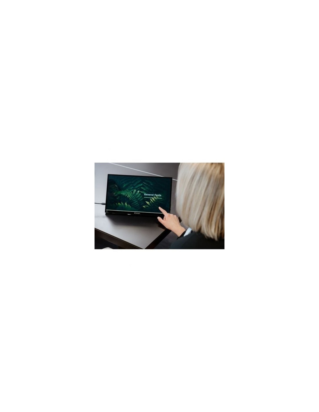 Monitor Portátil Táctil Verbatim PMT-17-4K 17.3", 4K, Multimedia, Negr