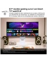 Smart Monitor Gaming Ultrapanorámico Curvo LG UltraGear 34GX90SA-W 34"