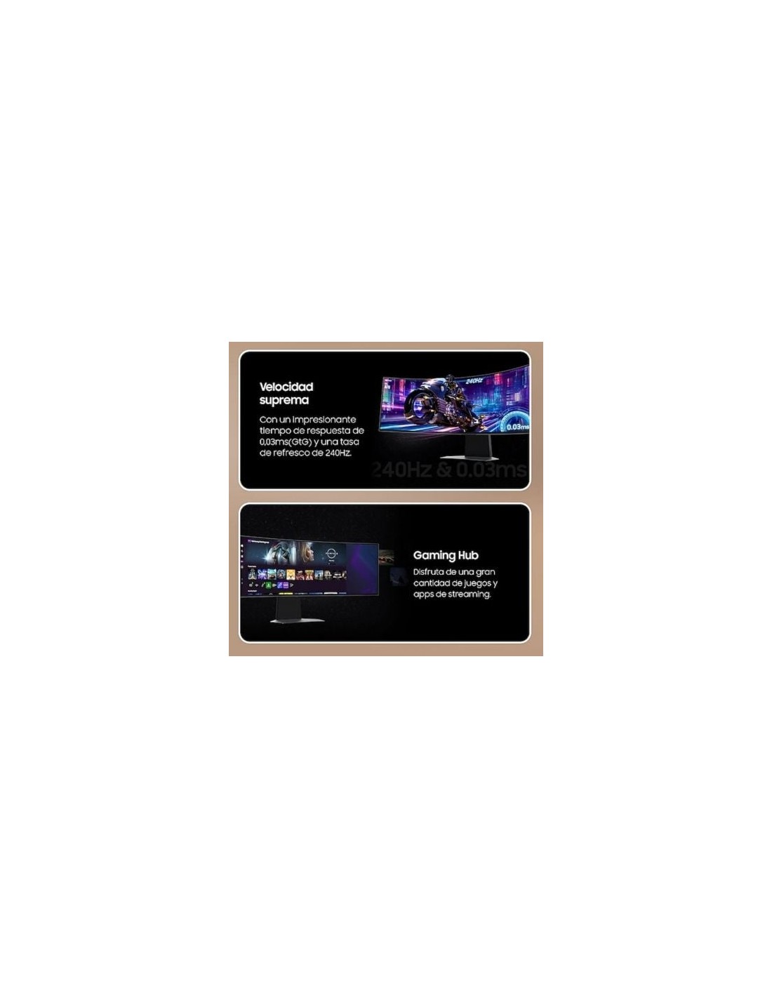 Smart Monitor Gaming Ultrapanorámico Curvo Samsung Odyssey OLED G9 S49