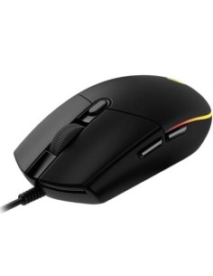 Ratón Gaming Logitech G102 Lightsync, Hasta 8000 DPI, Negro