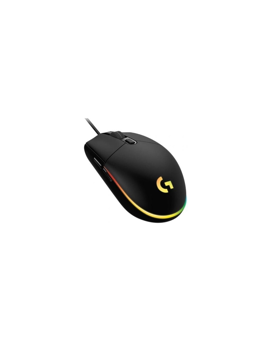 Ratón Gaming Logitech G102 Lightsync, Hasta 8000 DPI, Negro
