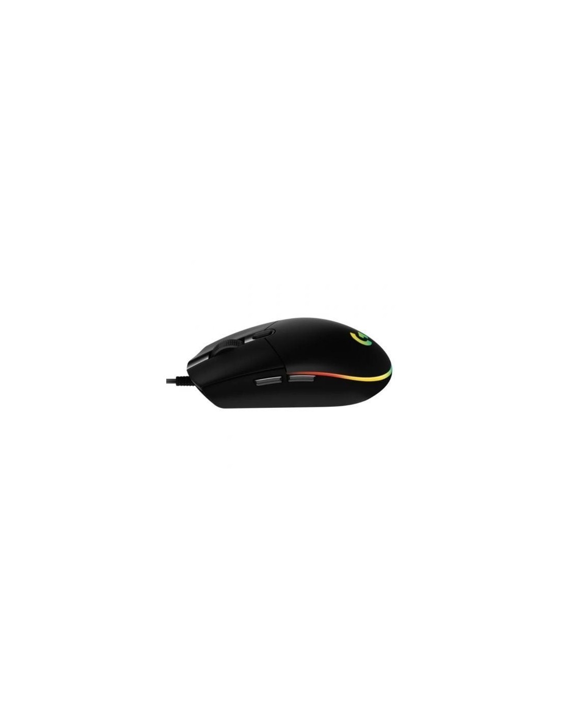 Ratón Gaming Logitech G102 Lightsync, Hasta 8000 DPI, Negro