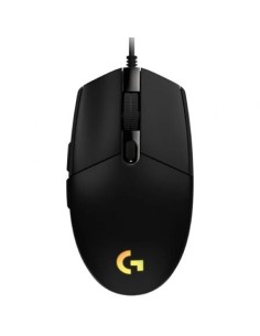 Ratón Gaming Logitech G203 Lightsync, Hasta 8000 DPI, Negro
