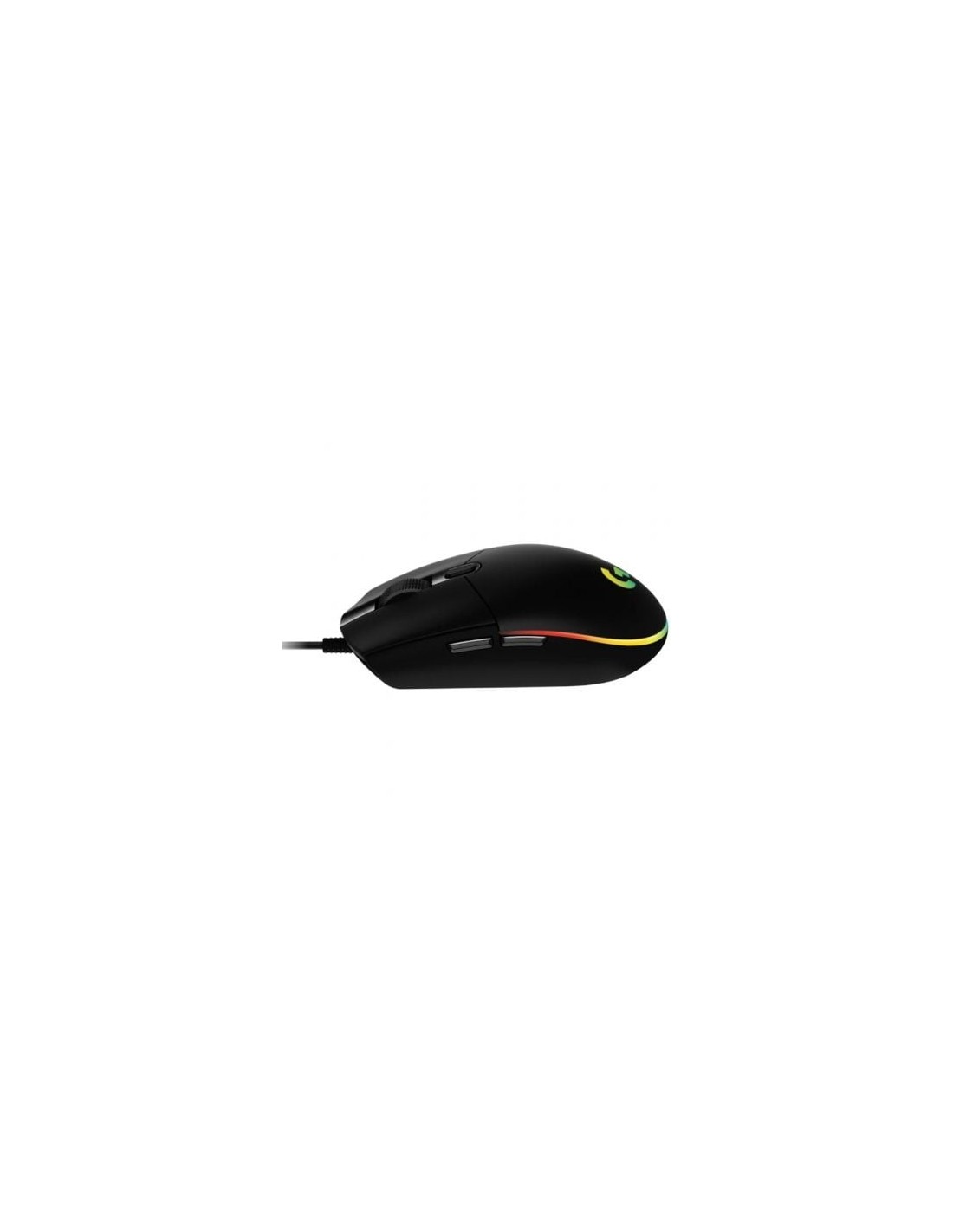 Ratón Gaming Logitech G203 Lightsync, Hasta 8000 DPI, Negro