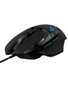 Ratón Gaming Logitech G502 Hero, Hasta 25600 DPI, Negro