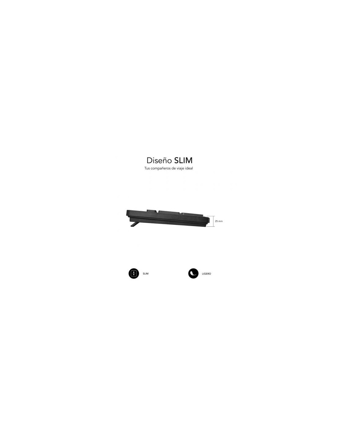 Teclado Subblim Business Slim Silencioso | El Ocio Virtual