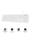 Teclado Subblim Business Slim Silencioso, Blanco | El Ocio Virtual