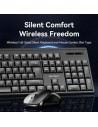 Teclado y Ratón Inalámbricos Vention Combo KTZB0-EN, Inglés