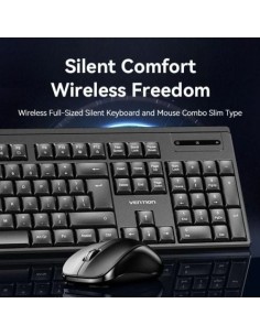 Teclado y Ratón Inalámbricos Vention Combo KTZB0-ES | El Ocio Virtual 2