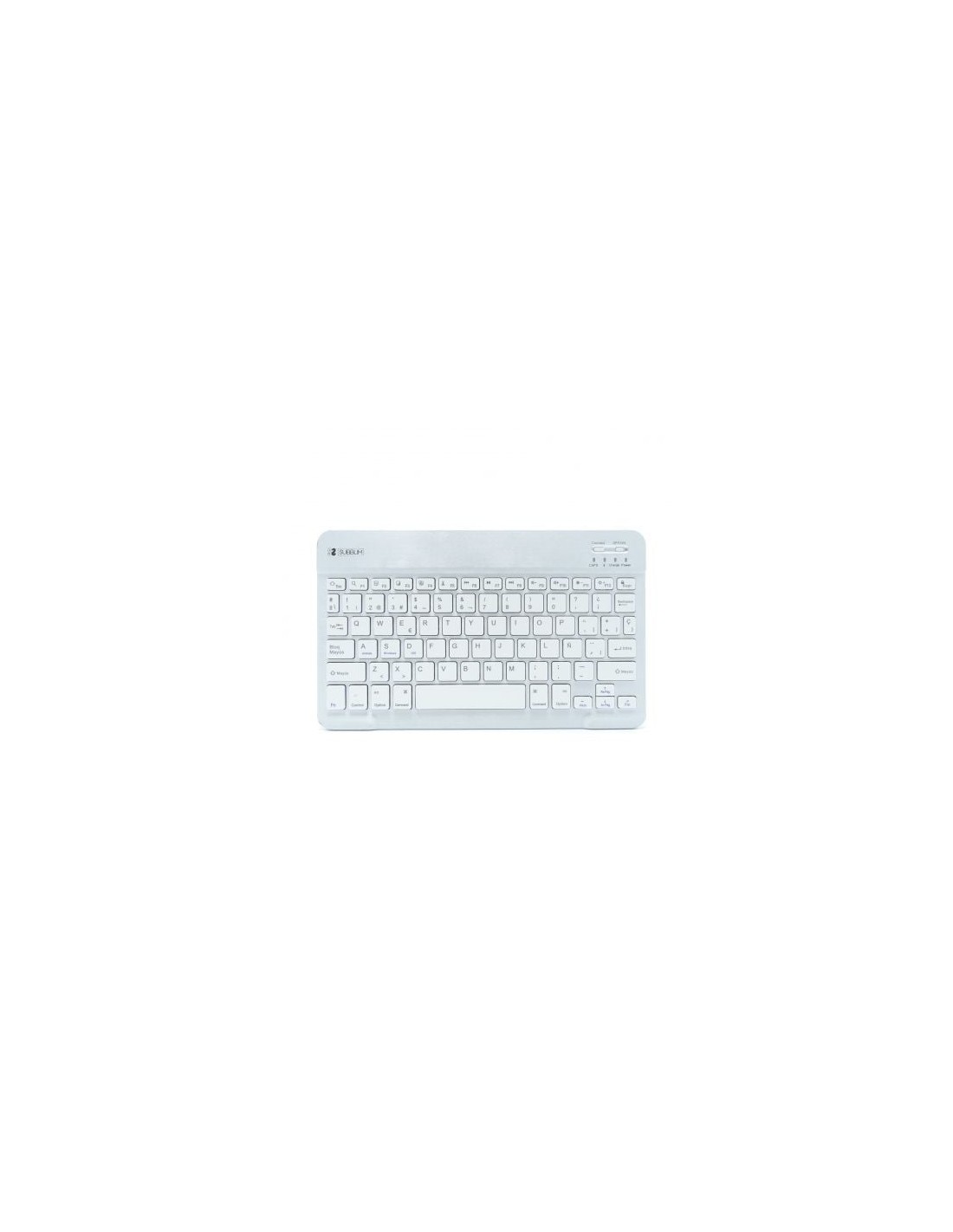 Teclado Compacto Inalámbrico Subblim Smart, Plata | El Ocio Virtual