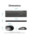 Teclado y Ratón Inalámbricos Vention Combo KTDB0-ES | El Ocio Virtual