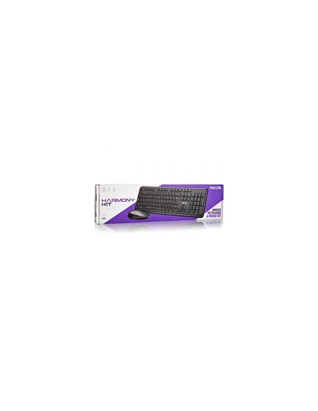 Teclado y Ratón Inalámbricos NGS Harmony Kit | El Ocio Virtual