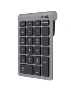 Teclado Numérico Inalámbrico Trust Xalas Wireless, Plata