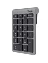 Teclado Numérico Inalámbrico Trust Xalas Wireless, Plata