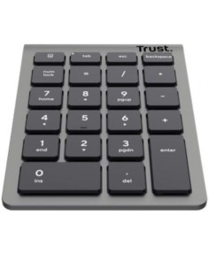 Teclado Numérico Inalámbrico Trust Xalas Wireless, Plata 2