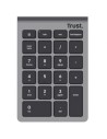 Teclado Numérico Inalámbrico Trust Xalas Wireless, Plata