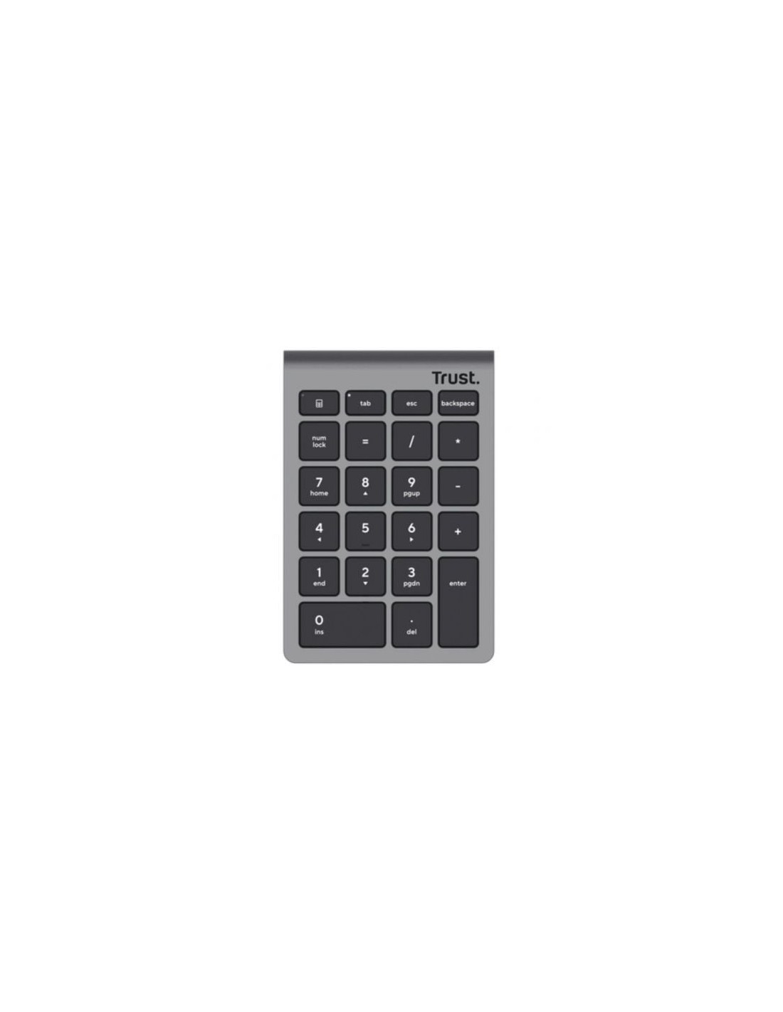 Teclado Numérico Inalámbrico Trust Xalas Wireless, Plata