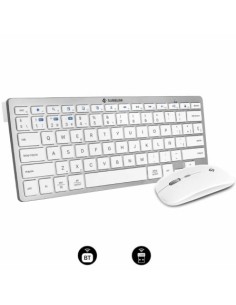 Teclado y Ratón Inalámbrico Subblim OCO015 Combo Multidispositivo Comp