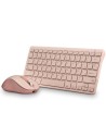 Teclado y Ratón Inalámbricos NGS Fantasy Kit, Rosa, Frances