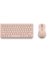 Teclado y Ratón Inalámbricos NGS Fantasy Kit, Rosa, Frances