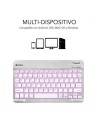 Teclado Compacto Inalámbrico Subblim Smart Backlit, Plata