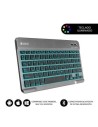 Teclado Compacto Inalámbrico Subblim Smart Backlit, Gris