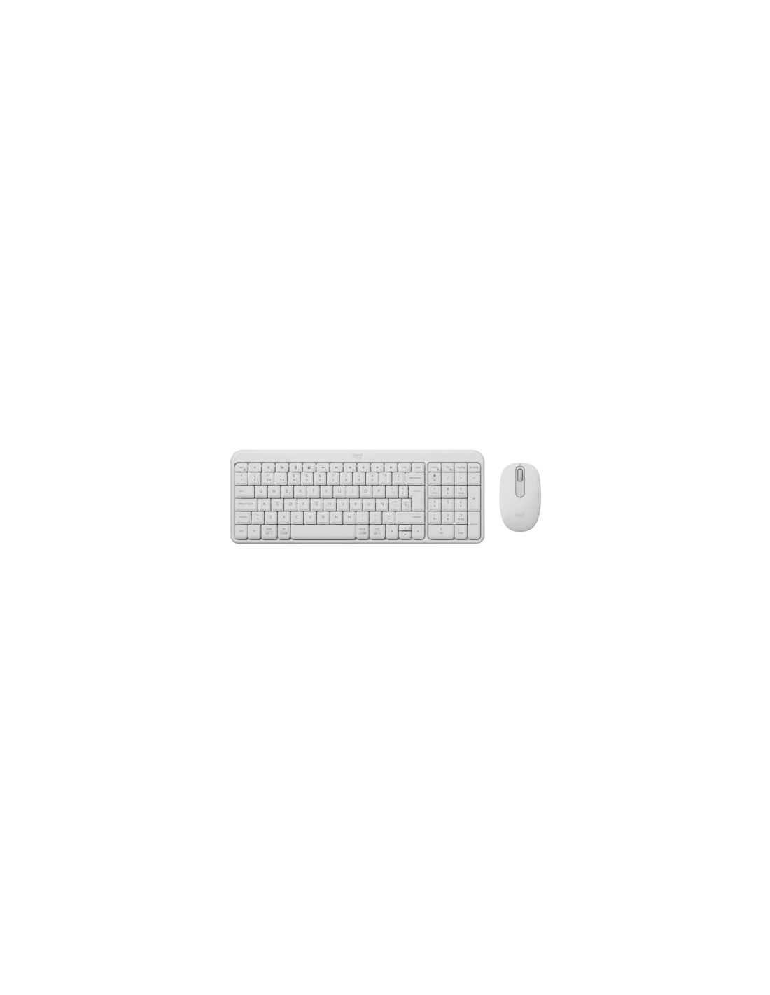 Teclado y Ratón Inalámbricos Logitech Wireless Combo MK250, Blanco