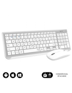 Teclado y Ratón Inalámbrico Subblim Combo Dual Prestige Extendido, Bla
