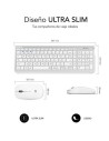 Teclado y Ratón Inalámbrico Subblim Combo Dual Prestige Extendido, Bla