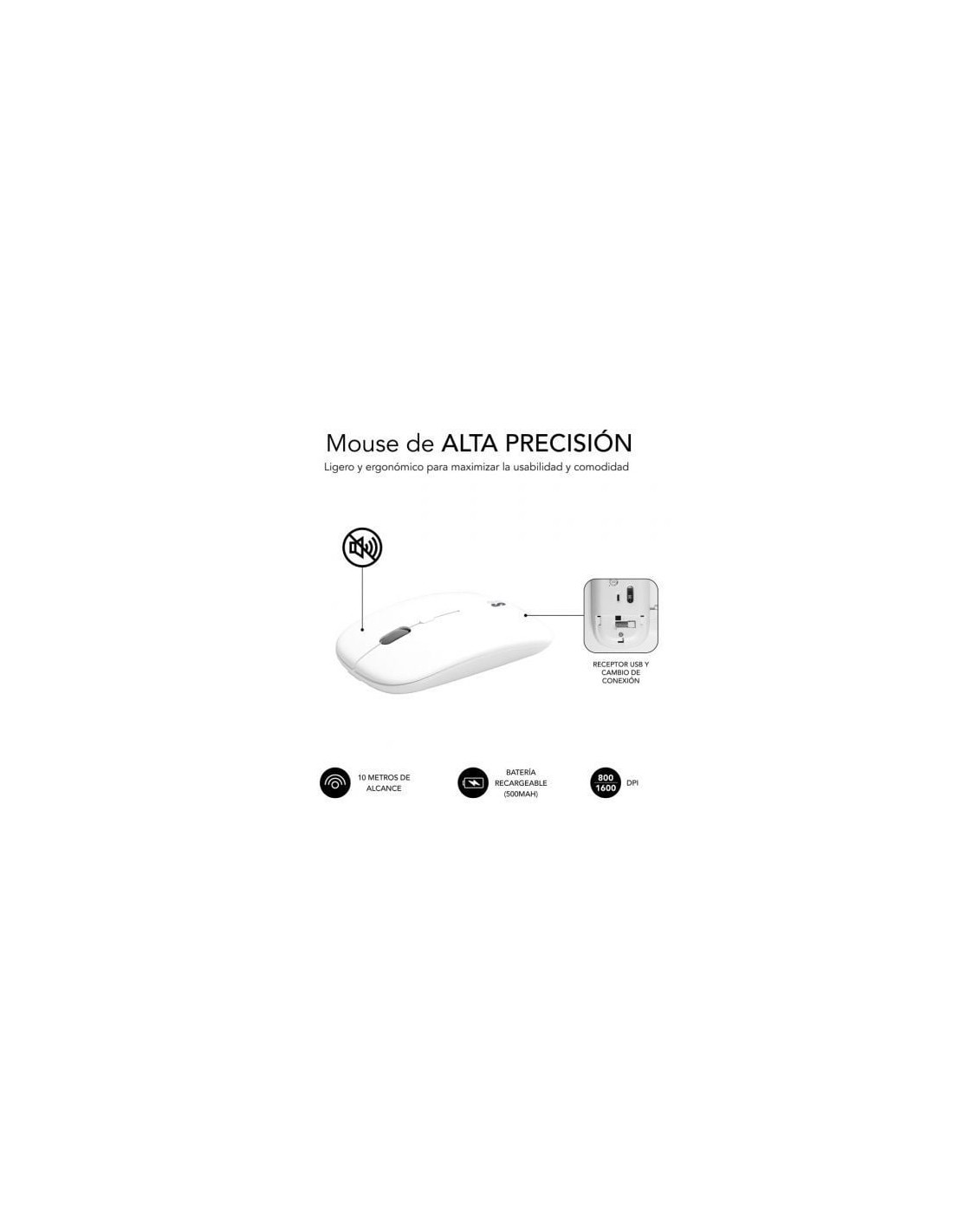 Teclado y Ratón Inalámbrico Subblim Combo Dual Prestige Extendido, Bla