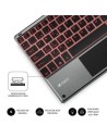 Teclado Compacto Inalámbrico Subblim Touchpad Smart Blacklit, Gris