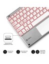 Teclado Compacto Inalámbrico Subblim SMBT50, Plata | El Ocio Virtual