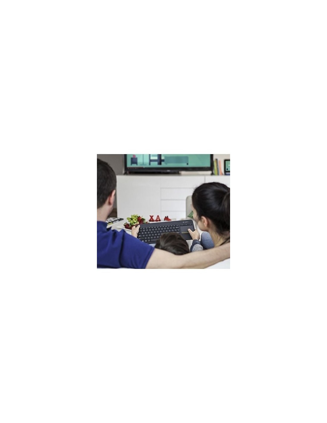 Teclado para Smart TV Logitech Wireless Touch K400 Plus