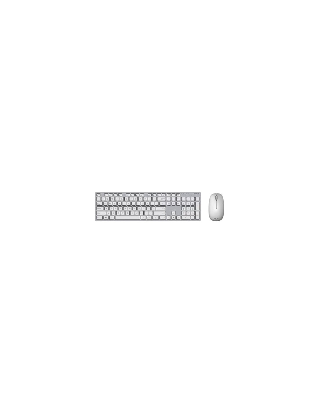 Teclado y Ratón Inalámbricos Asus W5000 Wireless, Blanco