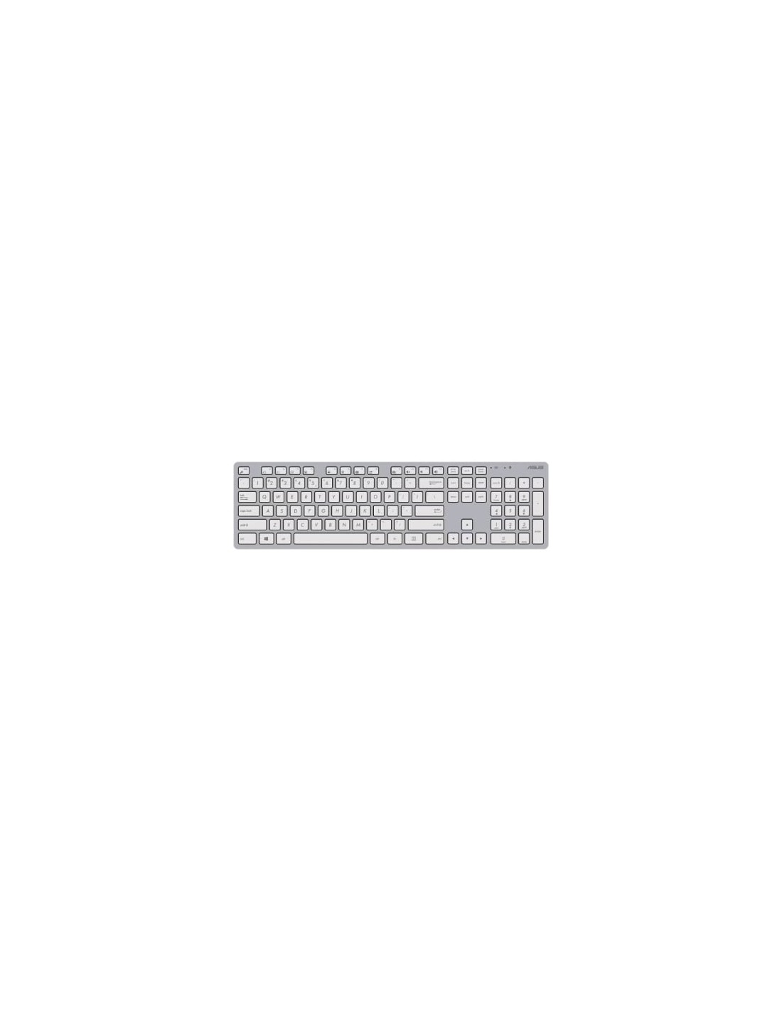 Teclado y Ratón Inalámbricos Asus W5000 Wireless, Blanco