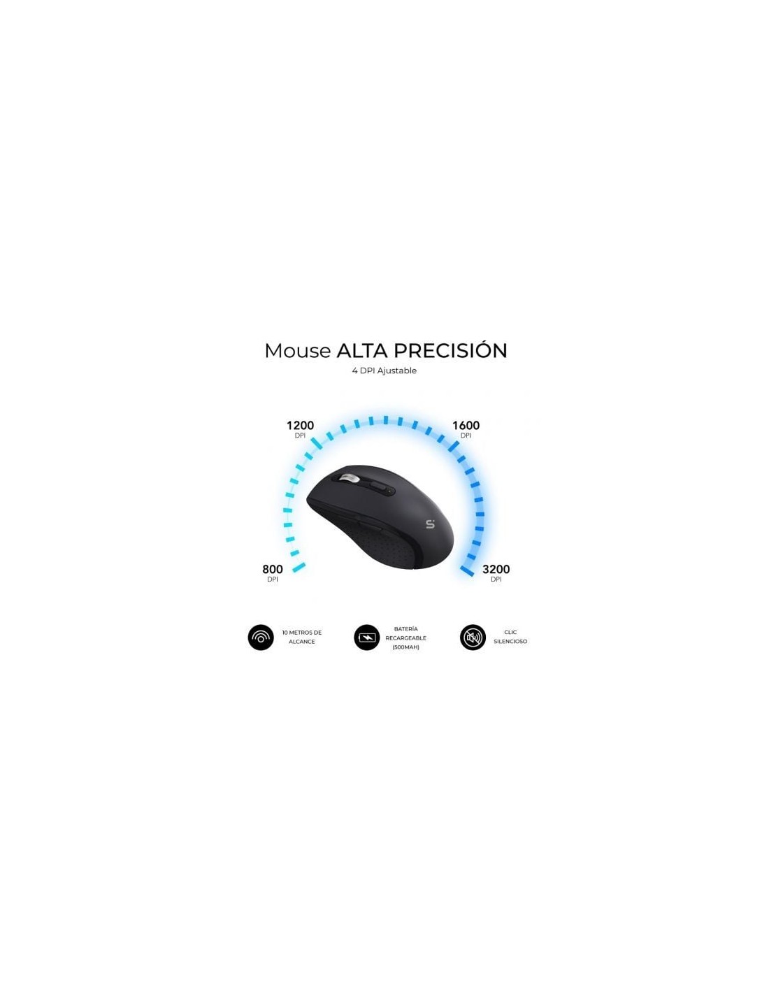 Teclado y Ratón Inalámbrico Subblim Combo Dual Office Prowave, Negro