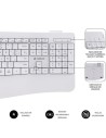 Teclado y Ratón Inalámbrico Subblim Combo Dual Office Prowave, Blanco