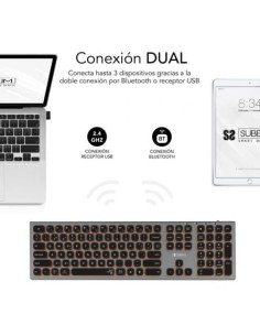 Teclado Inalámbrico Subblim Master, Gris y Negro | El Ocio Virtual 2