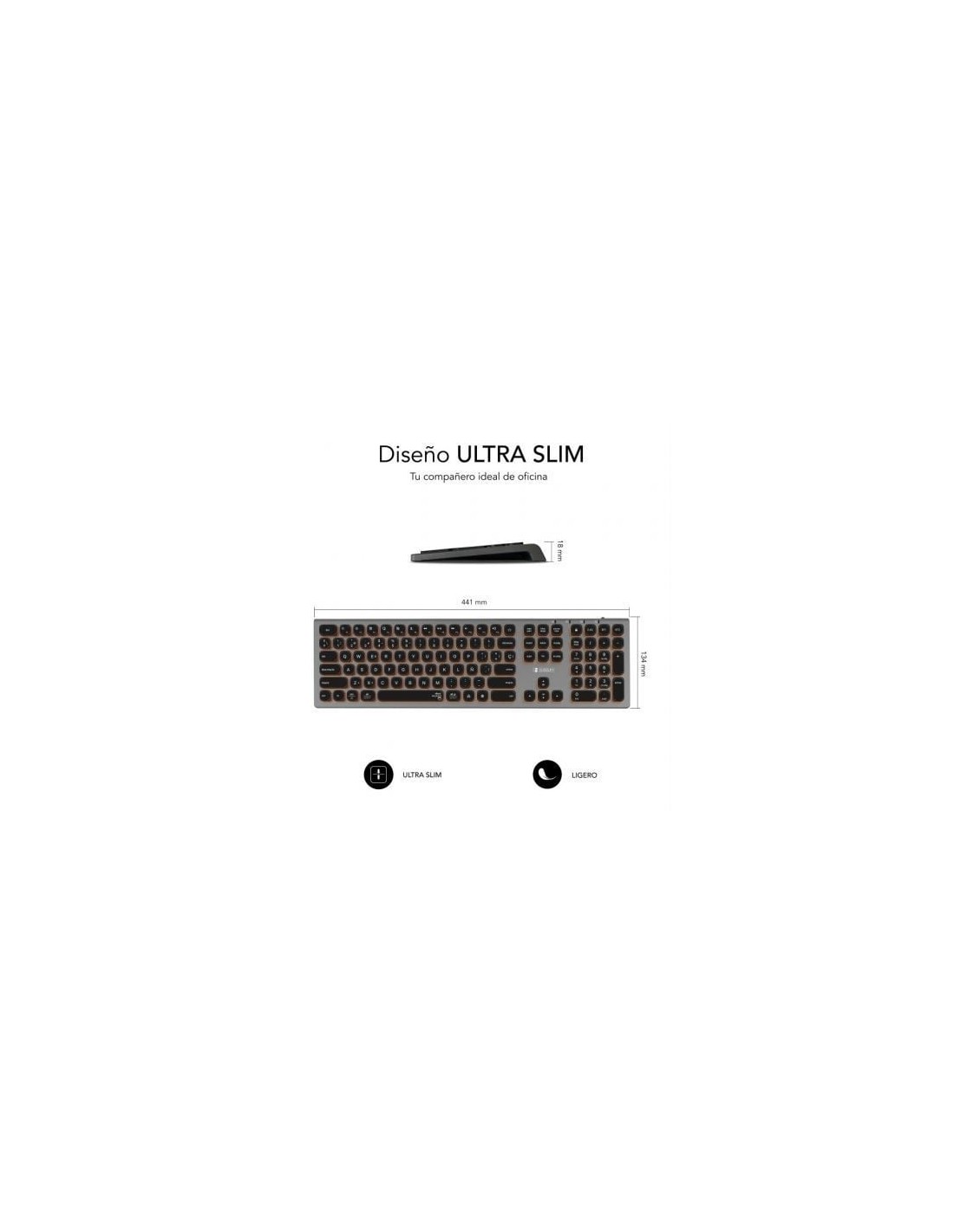 Teclado Inalámbrico Subblim Master, Gris y Negro | El Ocio Virtual