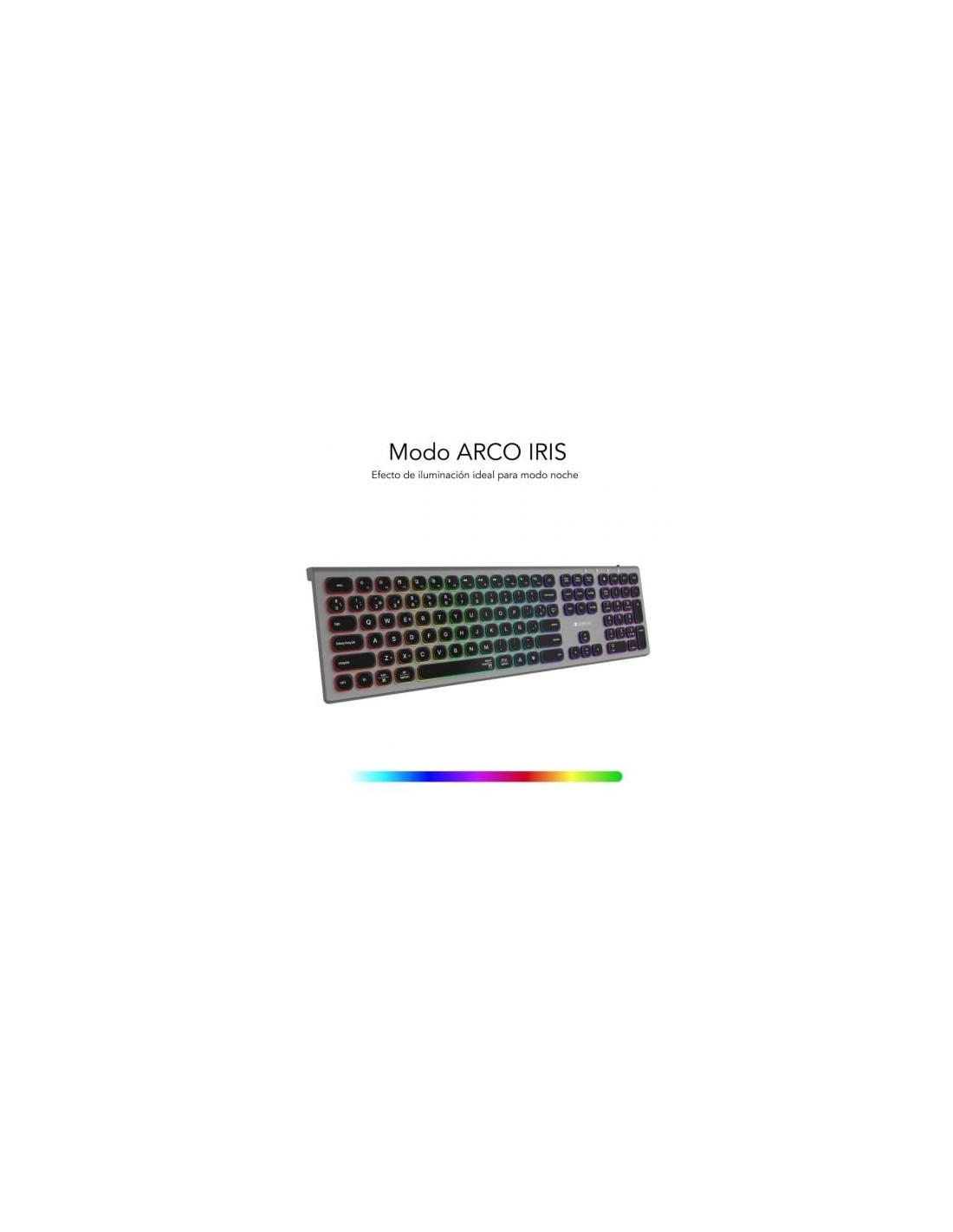 Teclado Inalámbrico Subblim Master, Gris y Negro | El Ocio Virtual