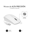 Ratón Subblim Business Silencioso, Hasta 1200 DPI, Blanco
