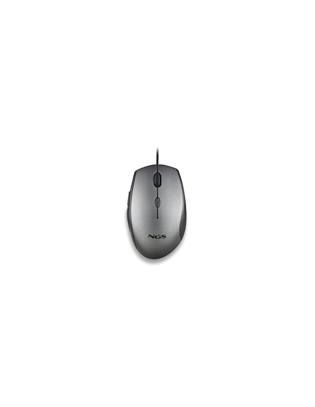 Ratón Ergonómico NGS Moth Gray, Hasta 1600 DPI, Gris | El Ocio Virtual