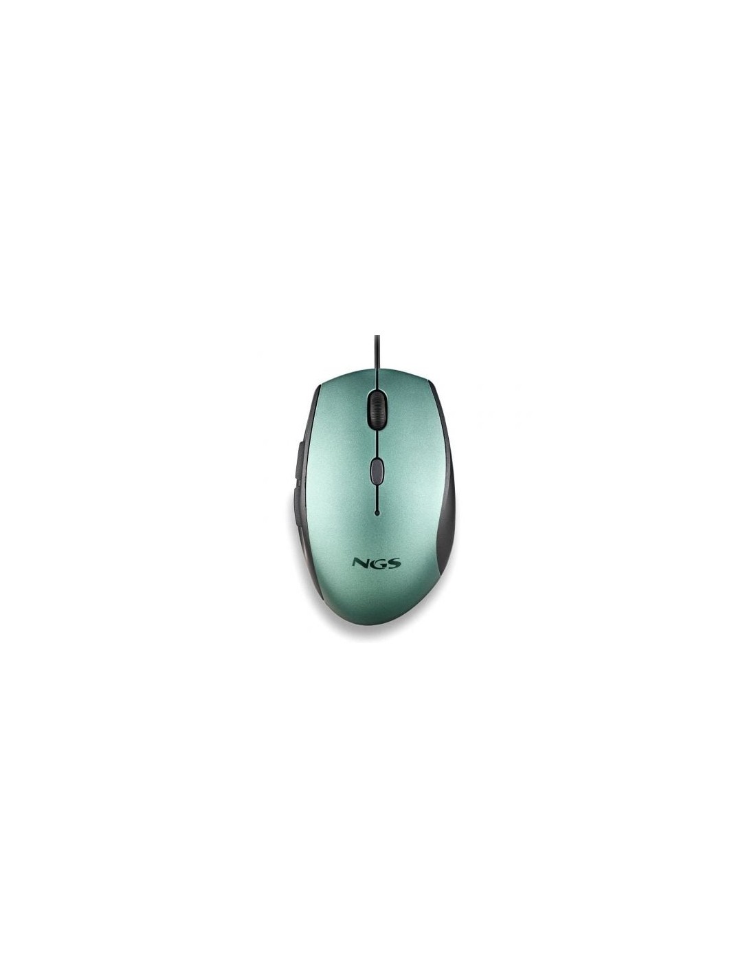 Ratón Ergonómico NGS Moth Ice, Hasta 1600 DPI, Verde Hielo