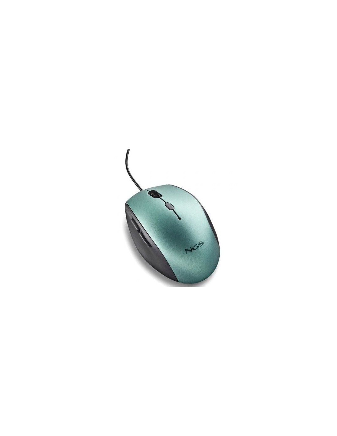 Ratón Ergonómico NGS Moth Ice, Hasta 1600 DPI, Verde Hielo