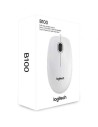 Ratón Logitech B100, Hasta 800 DPI, Blanco | El Ocio Virtual