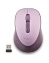 Ratón Inalámbrico NGS Dew Lilac, Hasta 1600 DPI, Lila