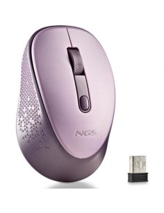 Ratón Inalámbrico NGS Dew Lilac, Hasta 1600 DPI, Lila 2