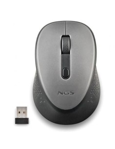 Ratón Inalámbrico NGS Dew Gray, Hasta 1600 DPI, Gris | El Ocio Virtual